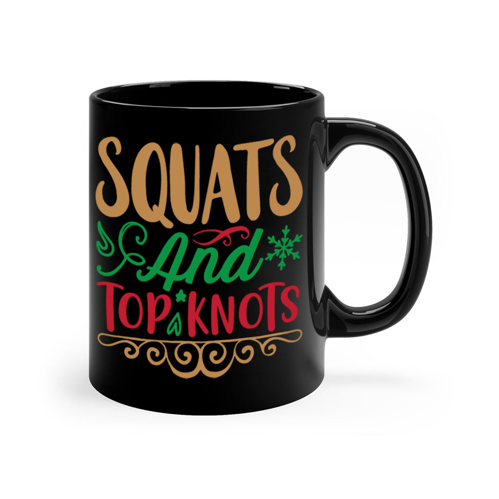 squats and top knots 10#- christmas-Mug / Coffee Cup