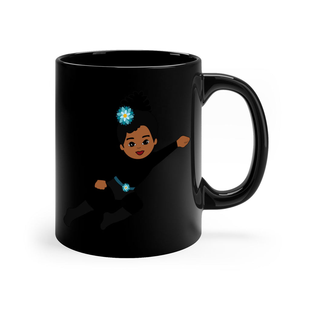 super kids girl 10#- Black women - Girls-Mug / Coffee Cup