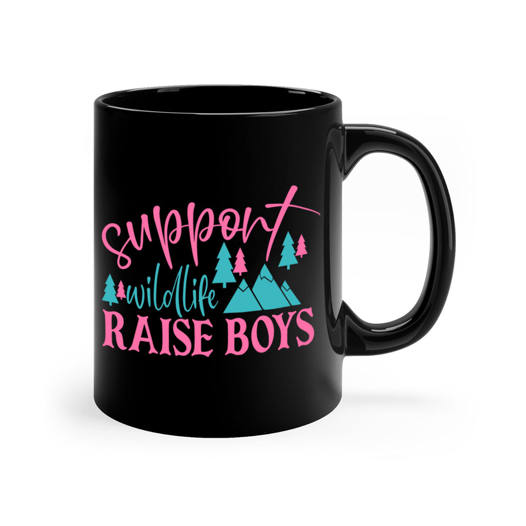 support wildlife raise boys 300#- mom-Mug / Coffee Cup