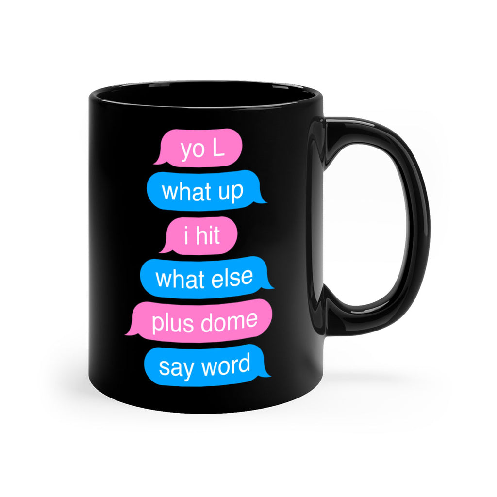 text conversation camron 23#- black words - phrases-Mug / Coffee Cup