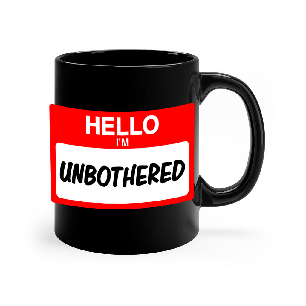 unbothered 14#- black words - phrases-Mug / Coffee Cup