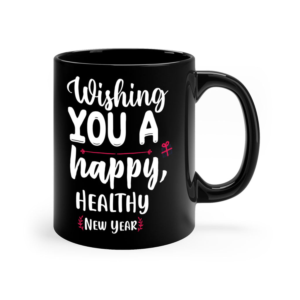 wishing you a happy, healthy new year style 1243#- christmas-Mug / Coffee Cup