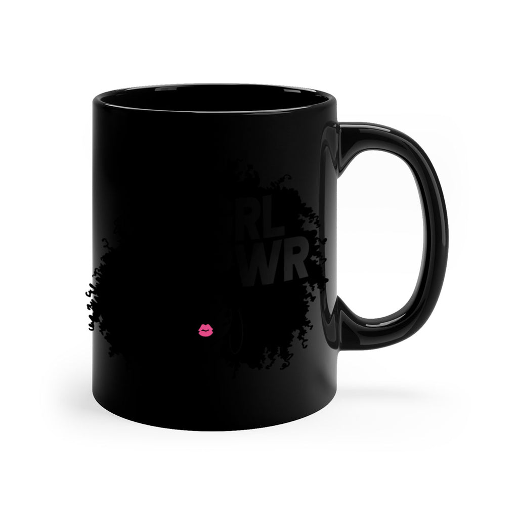woman face grlpwr 1#- Black women - Girls-Mug / Coffee Cup