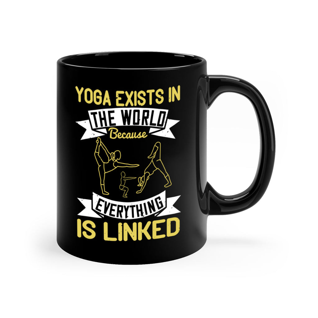 yoga exists in the world because everything is linked 32#- yoga-Mug / Coffee Cup