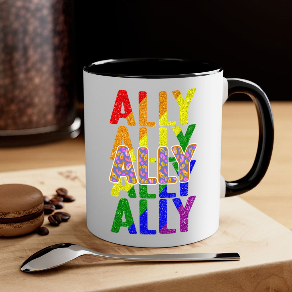 Ally Lgbt Pride Rainbow Flag Ally Png 22#- lgbt-Mug / Coffee Cup