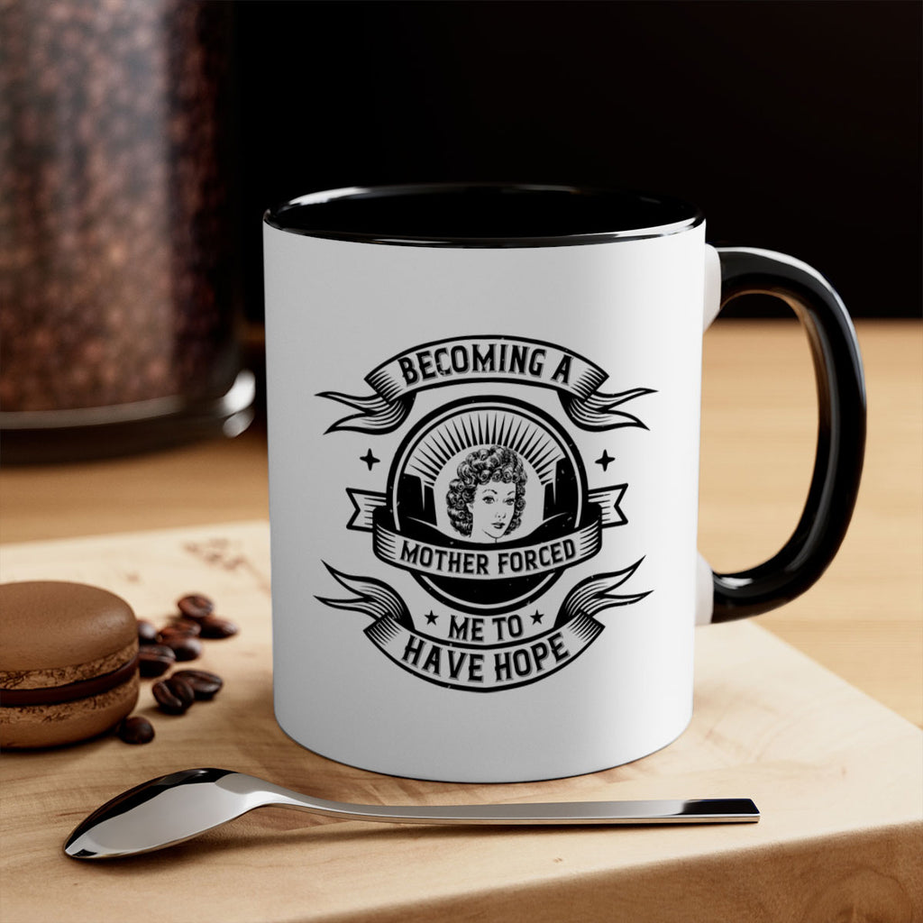 Becoming a mother forced me to have hope Style 28#- Afro - Black-Mug / Coffee Cup