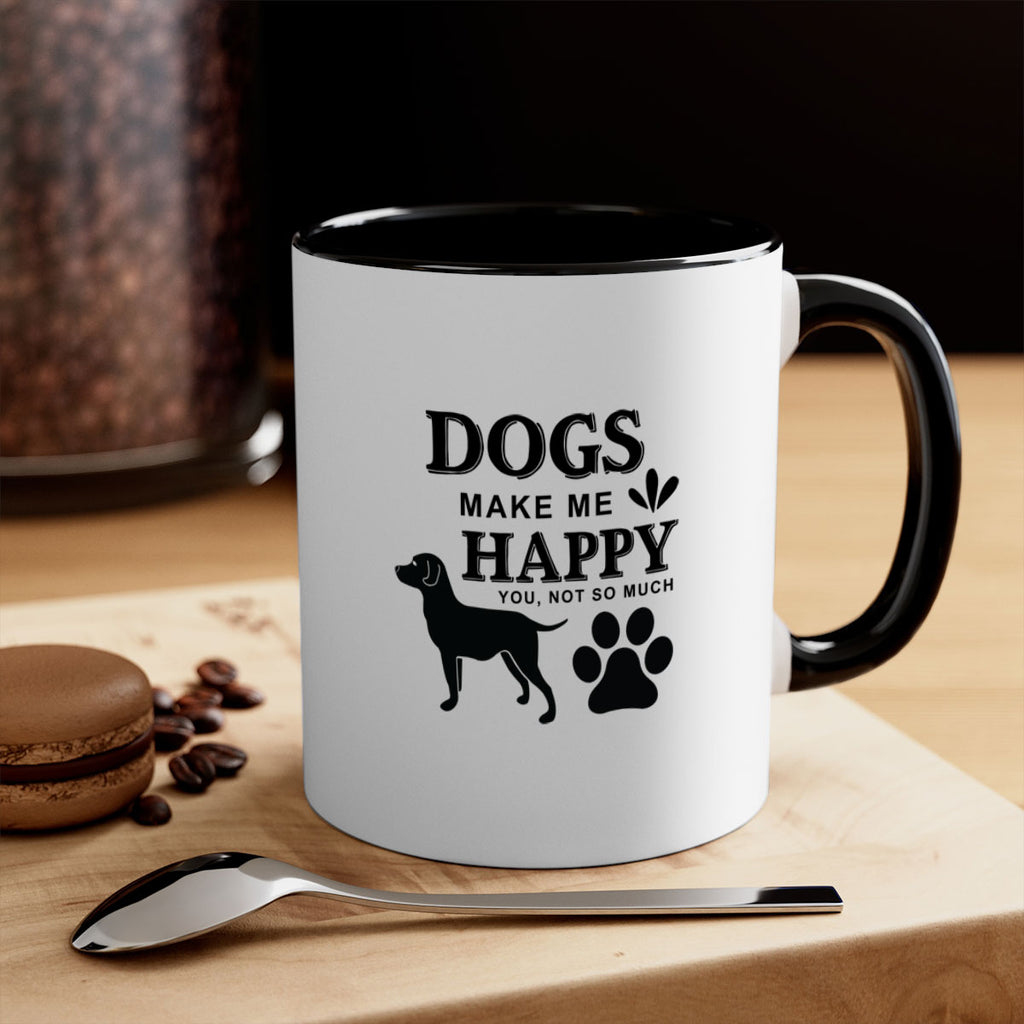 Dogs Make Me Happy Style 44#- Dog-Mug / Coffee Cup