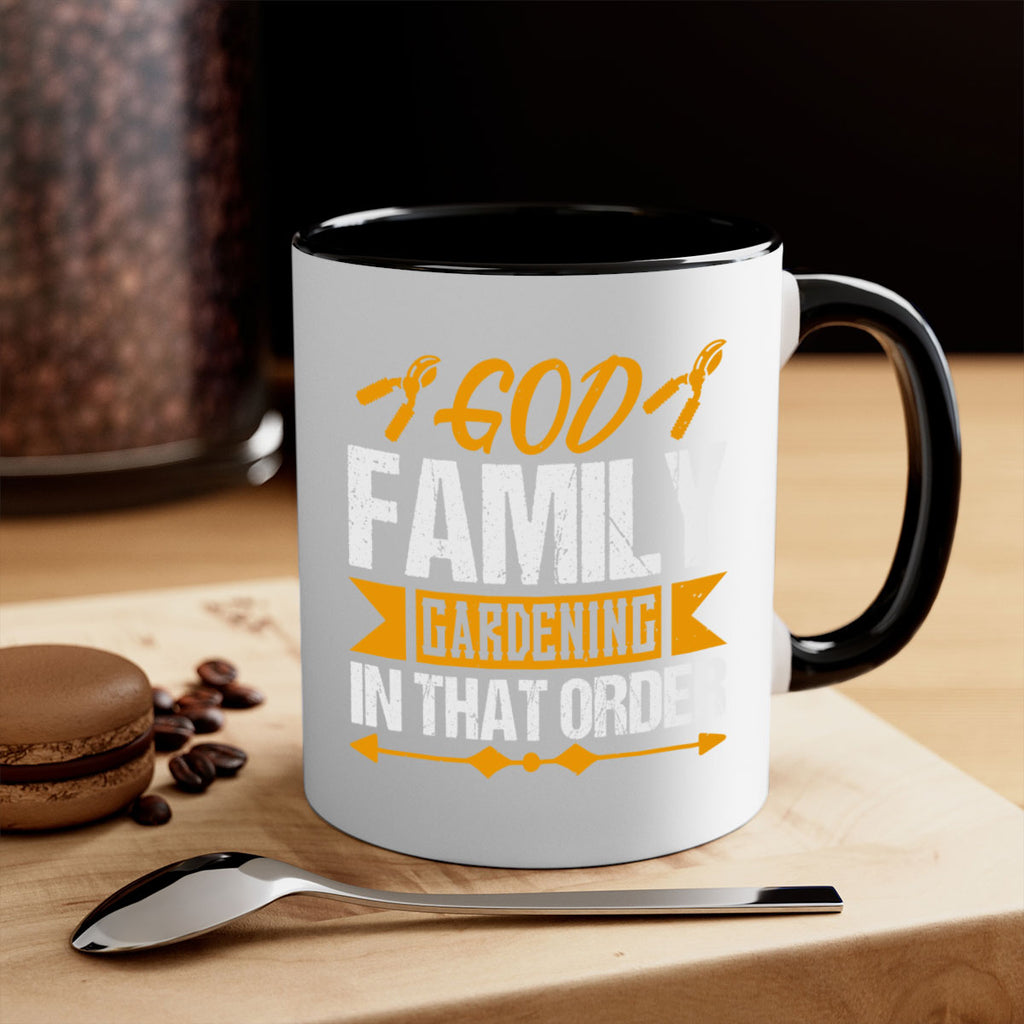 God Family Gardending in that order 60#- Farm and garden-Mug / Coffee Cup
