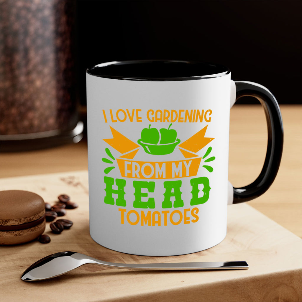 I love gardening from my head tomatoes 54#- Farm and garden-Mug / Coffee Cup