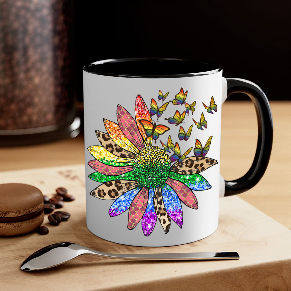 Lgbt Butterfly Sunflower  Png 52#- lgbt-Mug / Coffee Cup