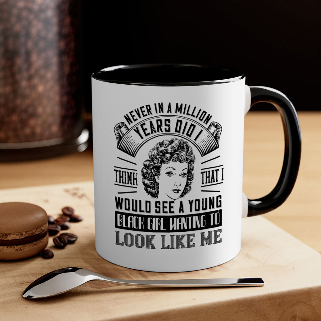 Never in a million years did I think that I would see a young black girl Style 19#- Afro - Black-Mug / Coffee Cup