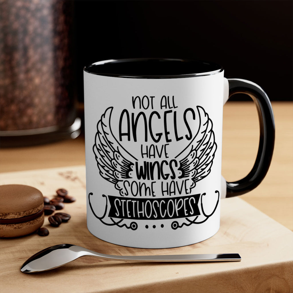 Not All Angels Have Wings Some Have Stethoscopes Style Style 126#- nurse-Mug / Coffee Cup