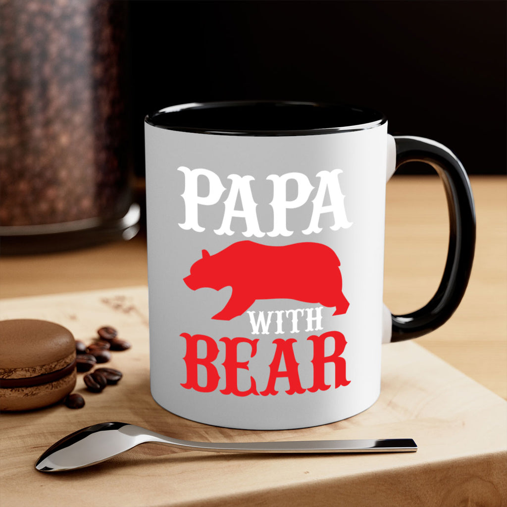 PAPA WITH BEAR 111#- grandpa-Mug / Coffee Cup