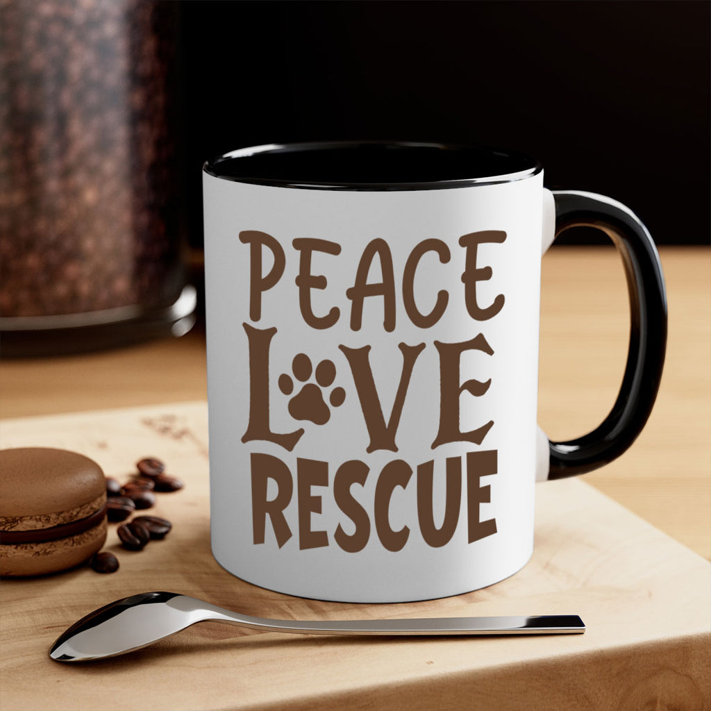 Peace Love Rescue Style 23#- cat-Mug / Coffee Cup