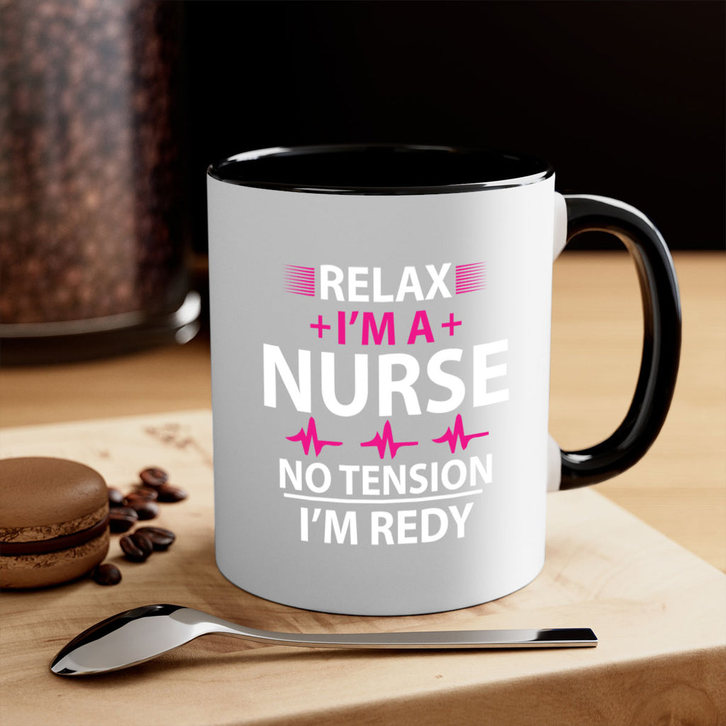 Relax i am nurse no tension Style 334#- nurse-Mug / Coffee Cup