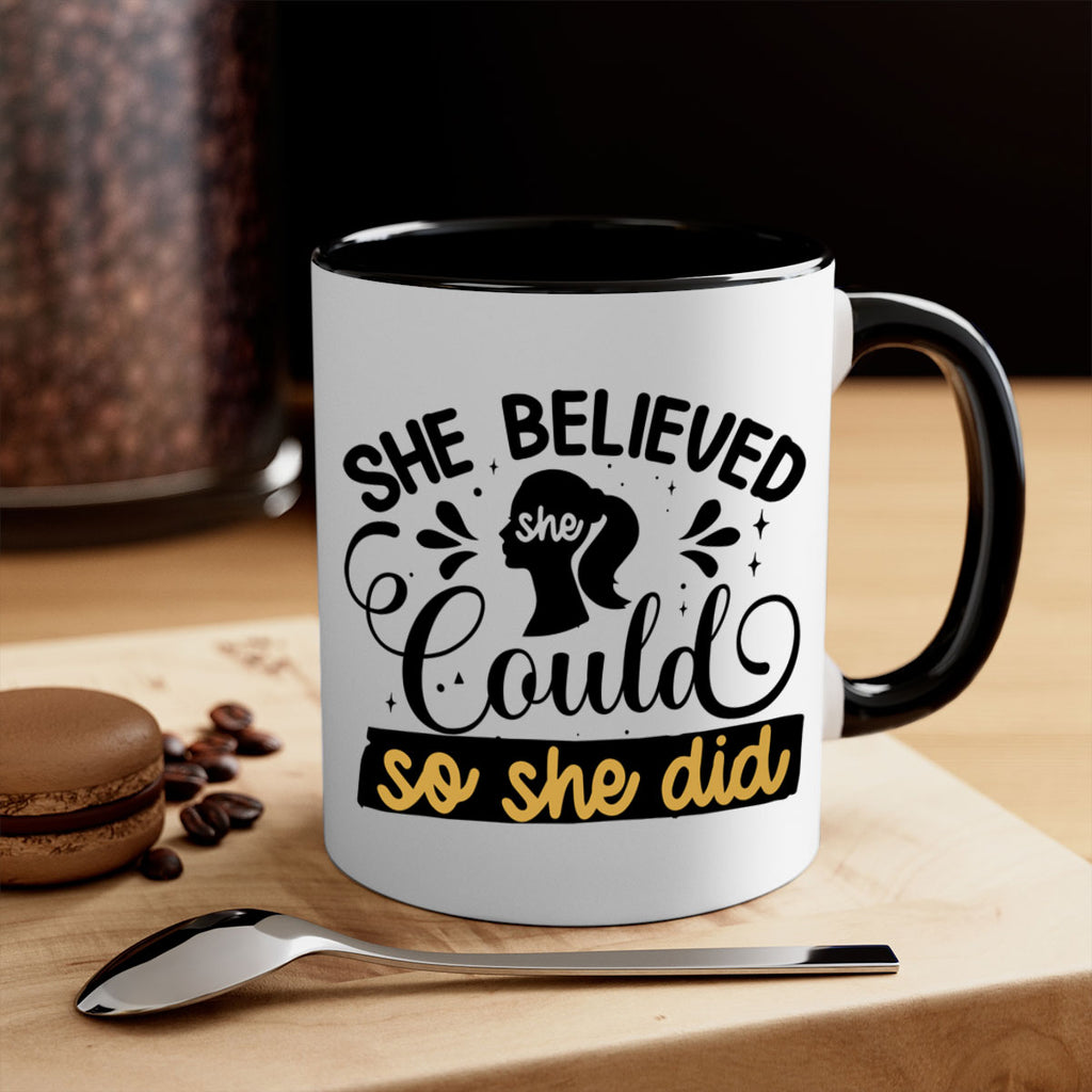 She believed she could she did Style 7#- Black women - Girls-Mug / Coffee Cup
