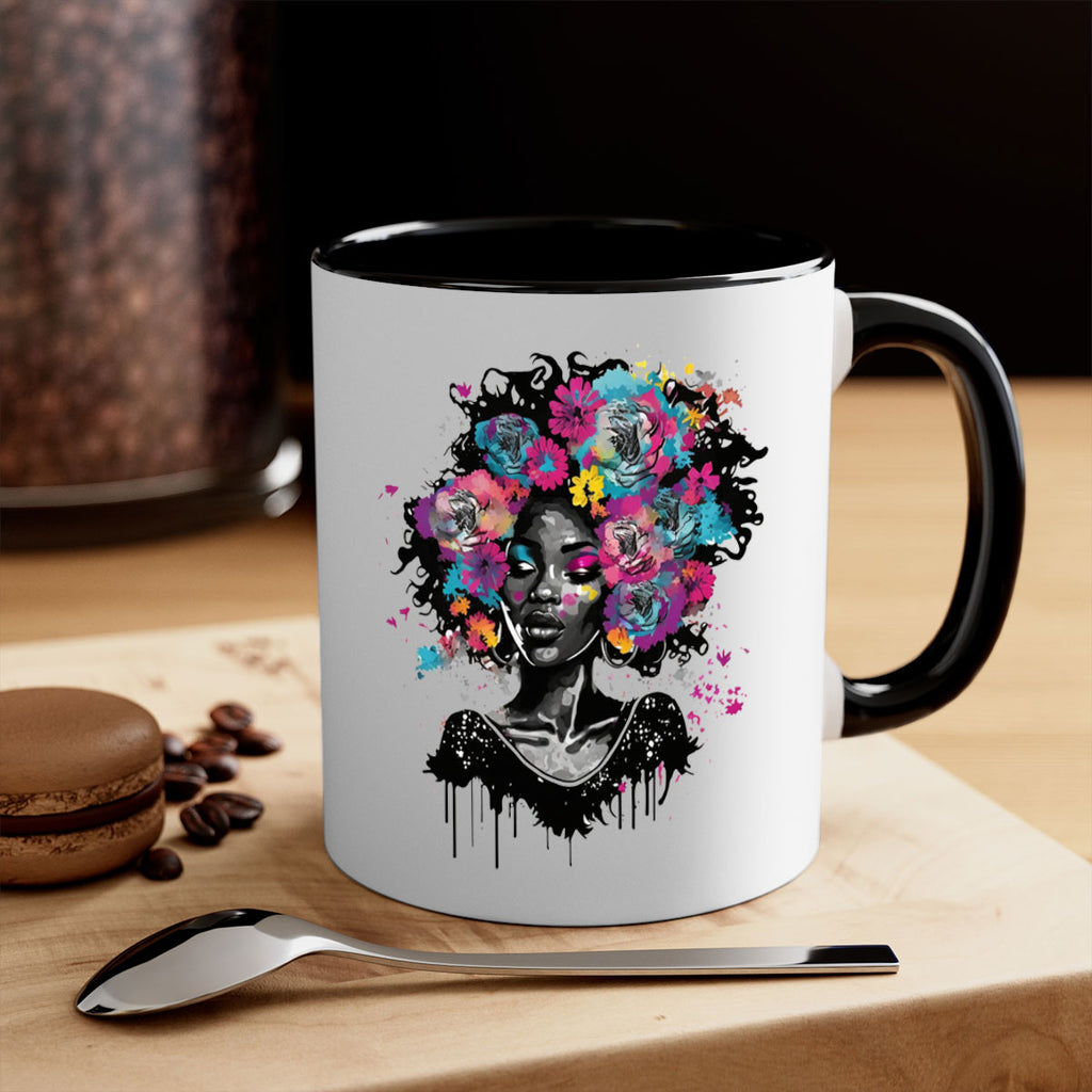 Sparkling Black Girl Design 17#- Black women - Girls-Mug / Coffee Cup