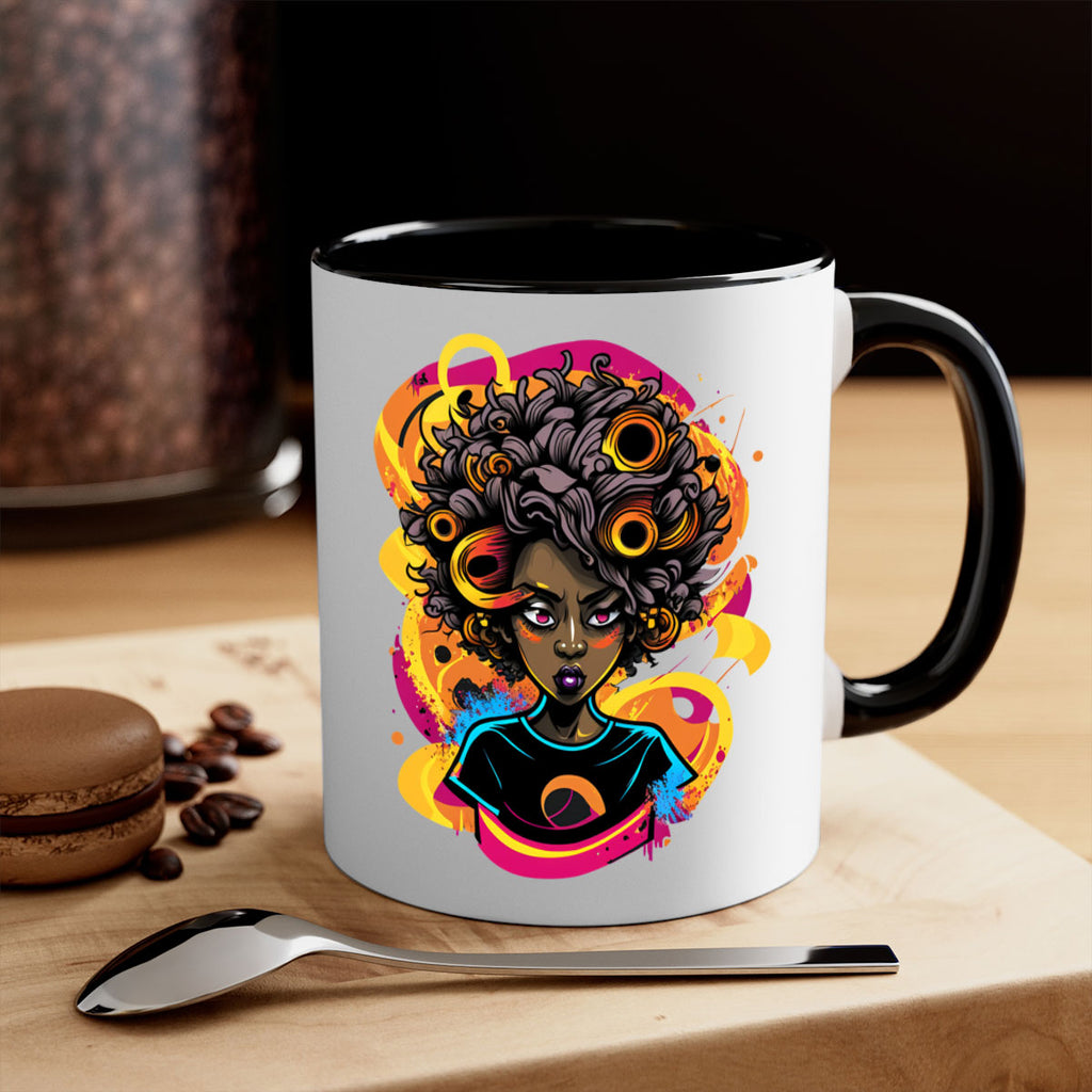 Sparkling Black Girl Design 6#- Black women - Girls-Mug / Coffee Cup
