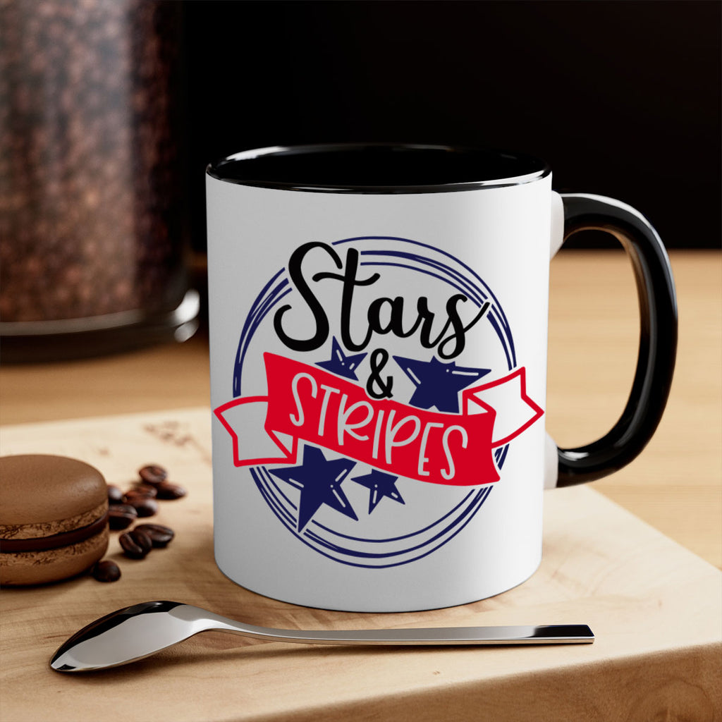 Stars StripeS Style 174#- 4th Of July-Mug / Coffee Cup