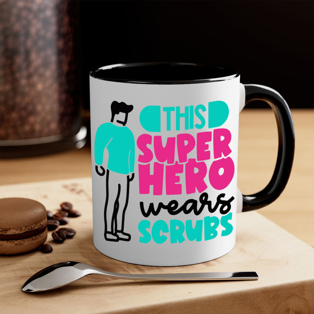 This Superhero Wears Scrubs Style Style 19#- nurse-Mug / Coffee Cup