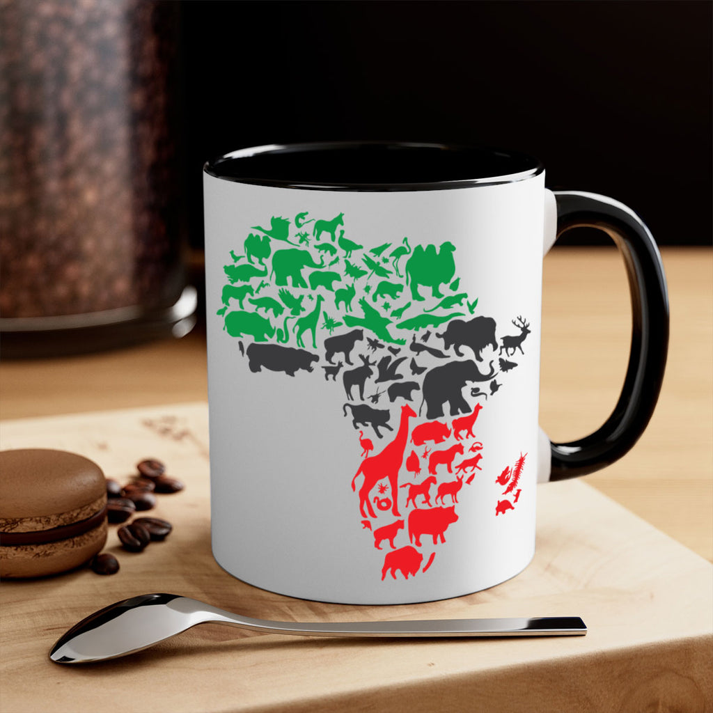 africa animals color 278#- black words - phrases-Mug / Coffee Cup