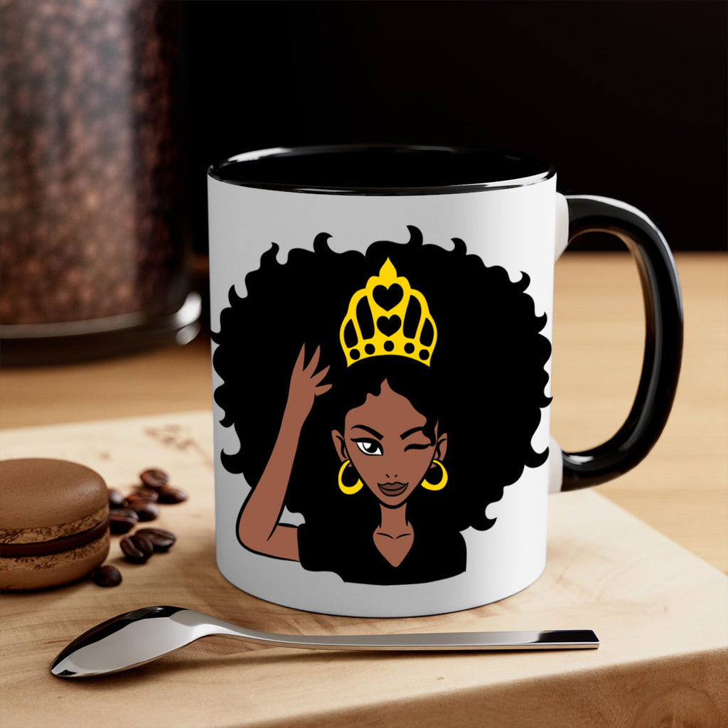 afro queen crown 72#- Black women - Girls-Mug / Coffee Cup