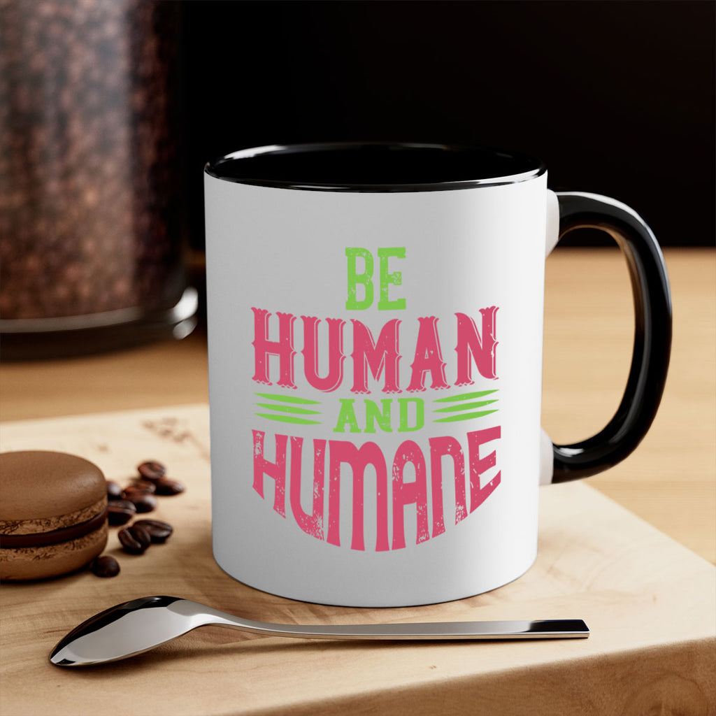 be human and humane 83#- vegan-Mug / Coffee Cup