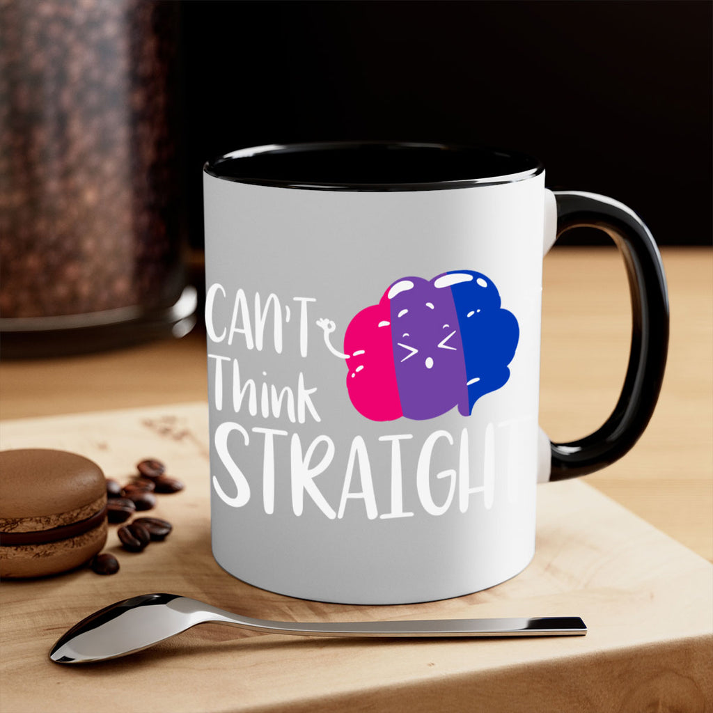 bisexual flag cant think straight 155#- lgbt-Mug / Coffee Cup