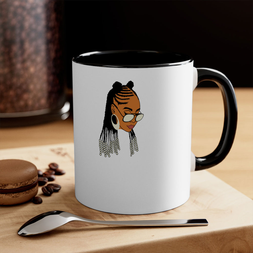 black afro 43#- Black women - Girls-Mug / Coffee Cup
