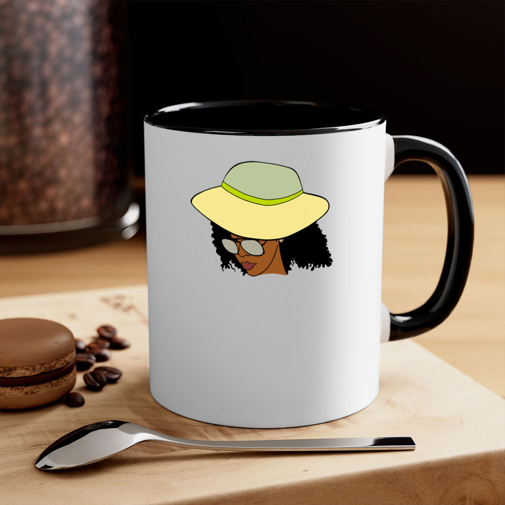 black afro 45#- Black women - Girls-Mug / Coffee Cup