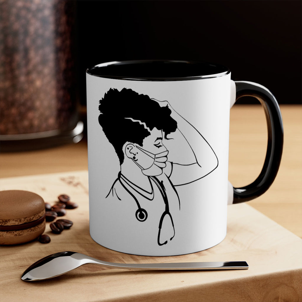 black nurse 3#- Black women - Girls-Mug / Coffee Cup