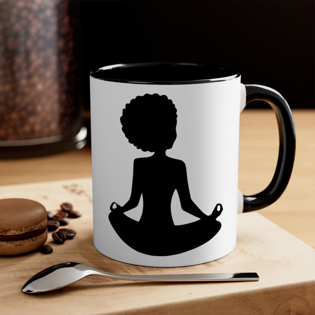 black woman sitting 8#- Black women - Girls-Mug / Coffee Cup