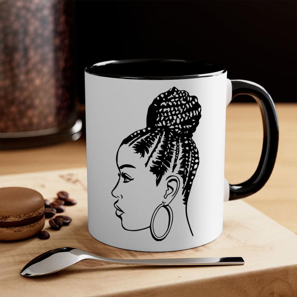 black woman with braids 7#- Black women - Girls-Mug / Coffee Cup