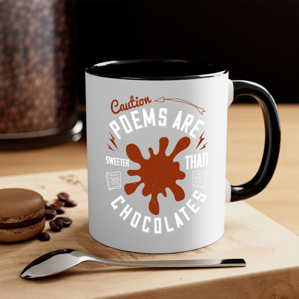 caution poems are sweeter than chocolates 2#- chocolate-Mug / Coffee Cup