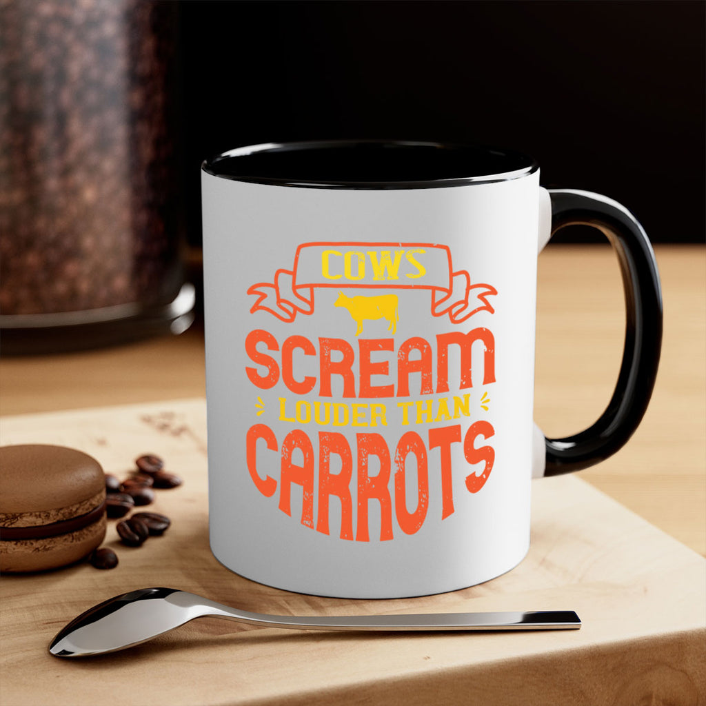 cows scream louder than carrots 71#- vegan-Mug / Coffee Cup