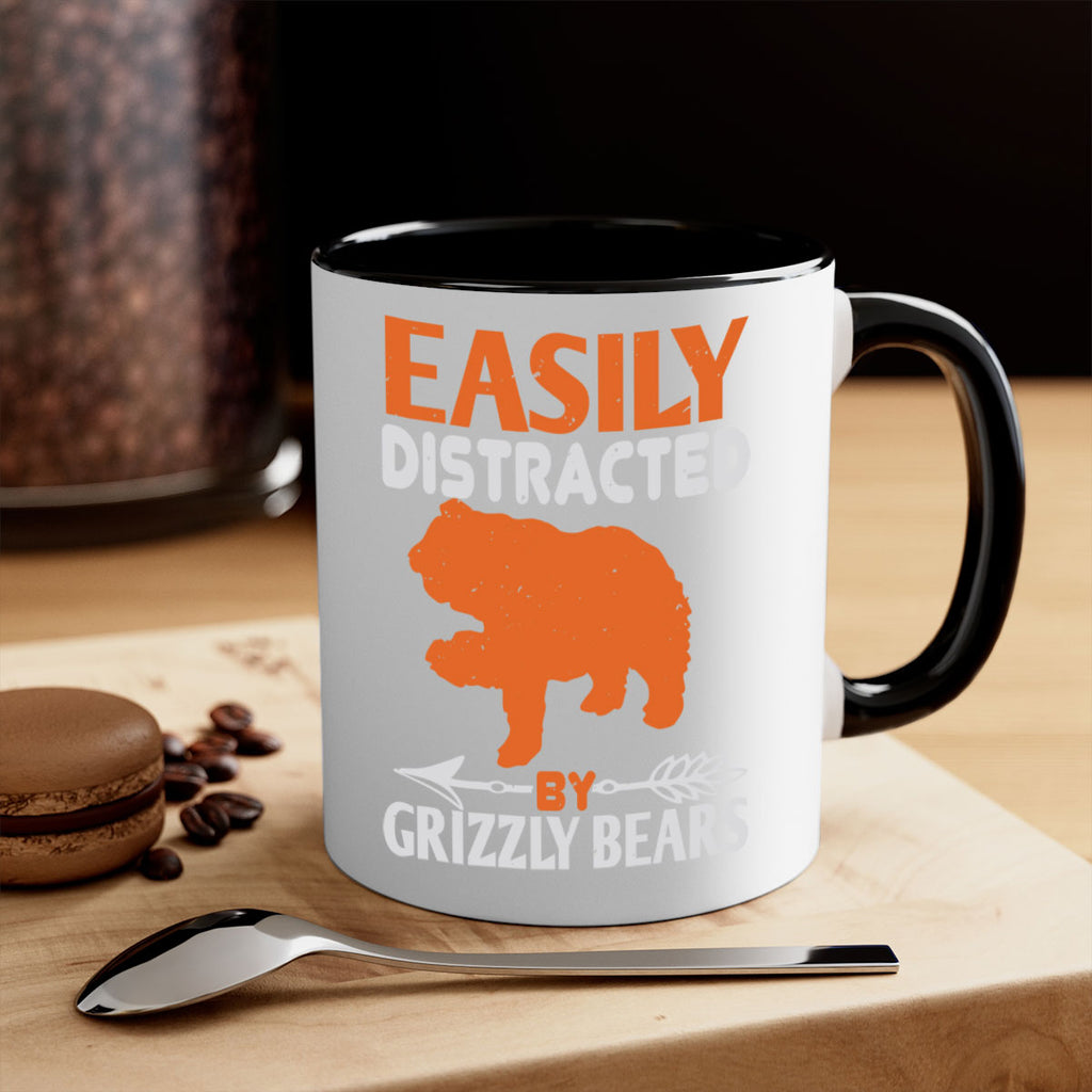 easily distracted by grizzly bears 10#- bear-Mug / Coffee Cup