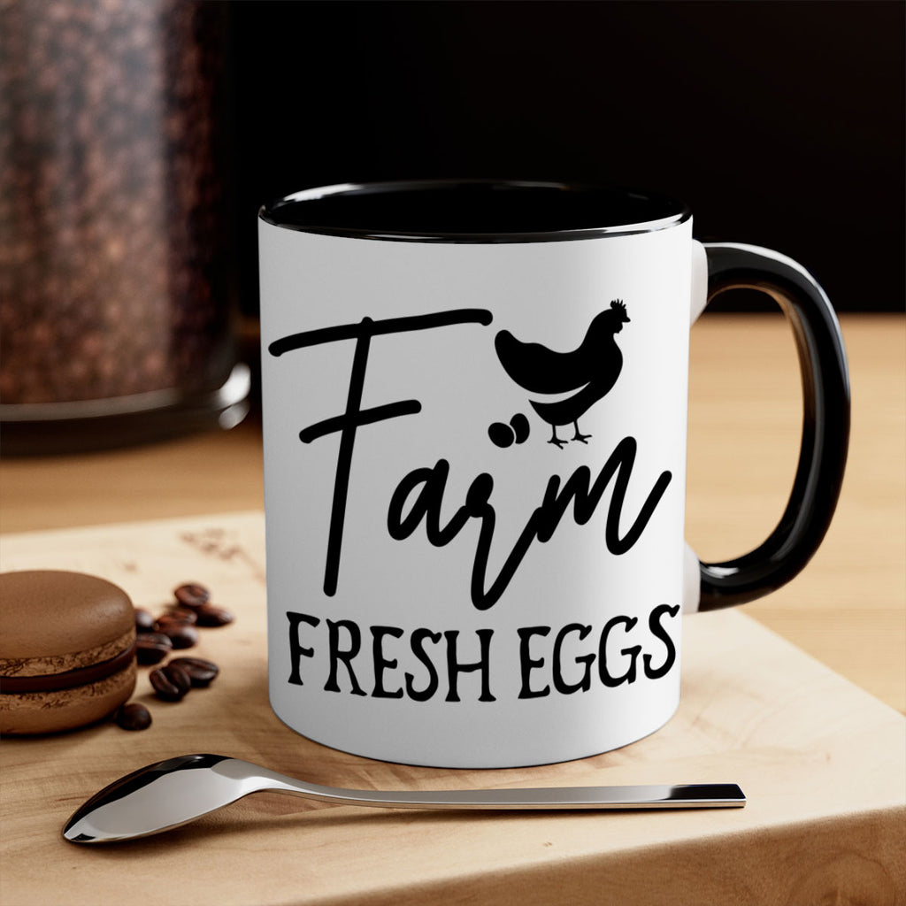 farm fresh eggs design 104#- kitchen-Mug / Coffee Cup