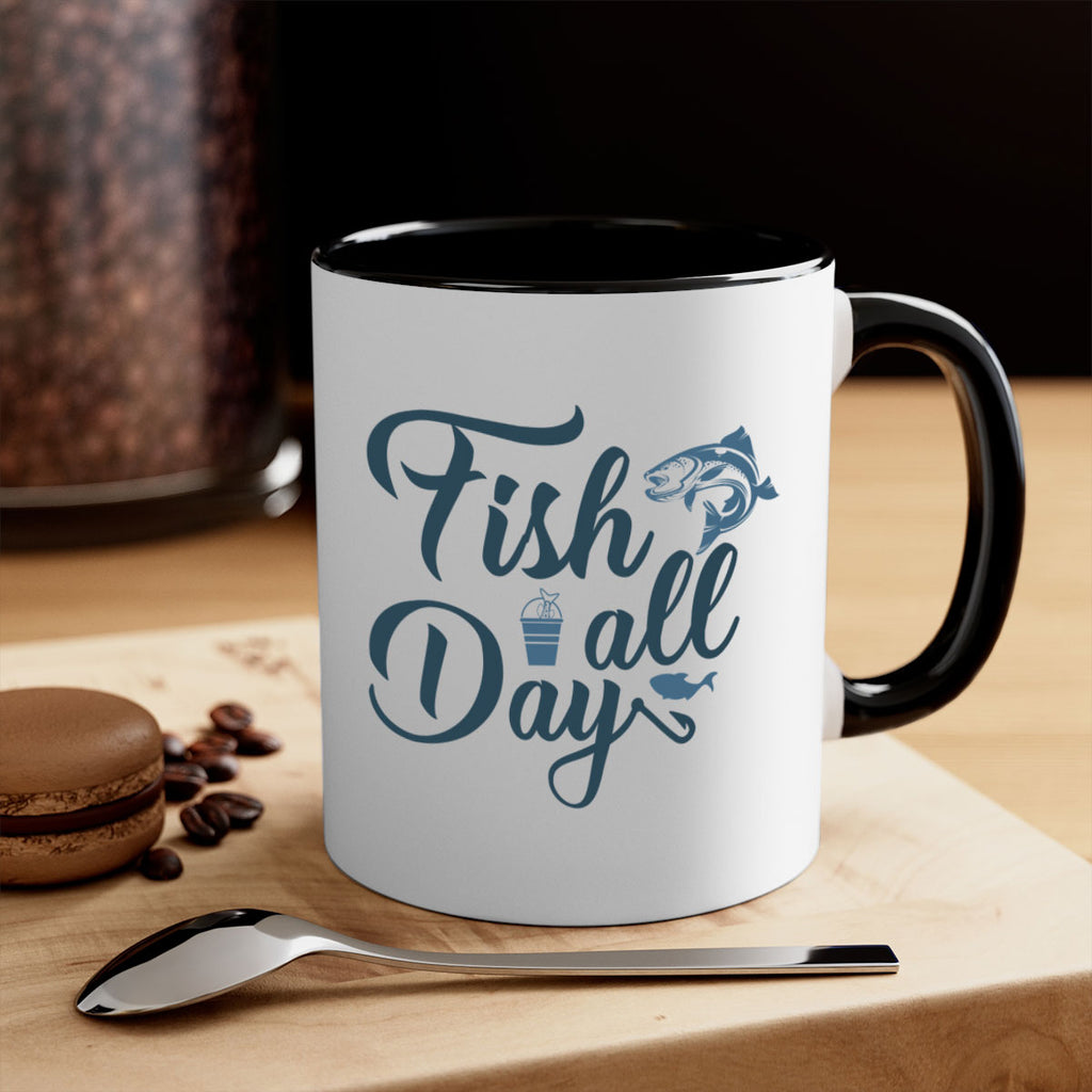 fish all day 156#- fishing-Mug / Coffee Cup