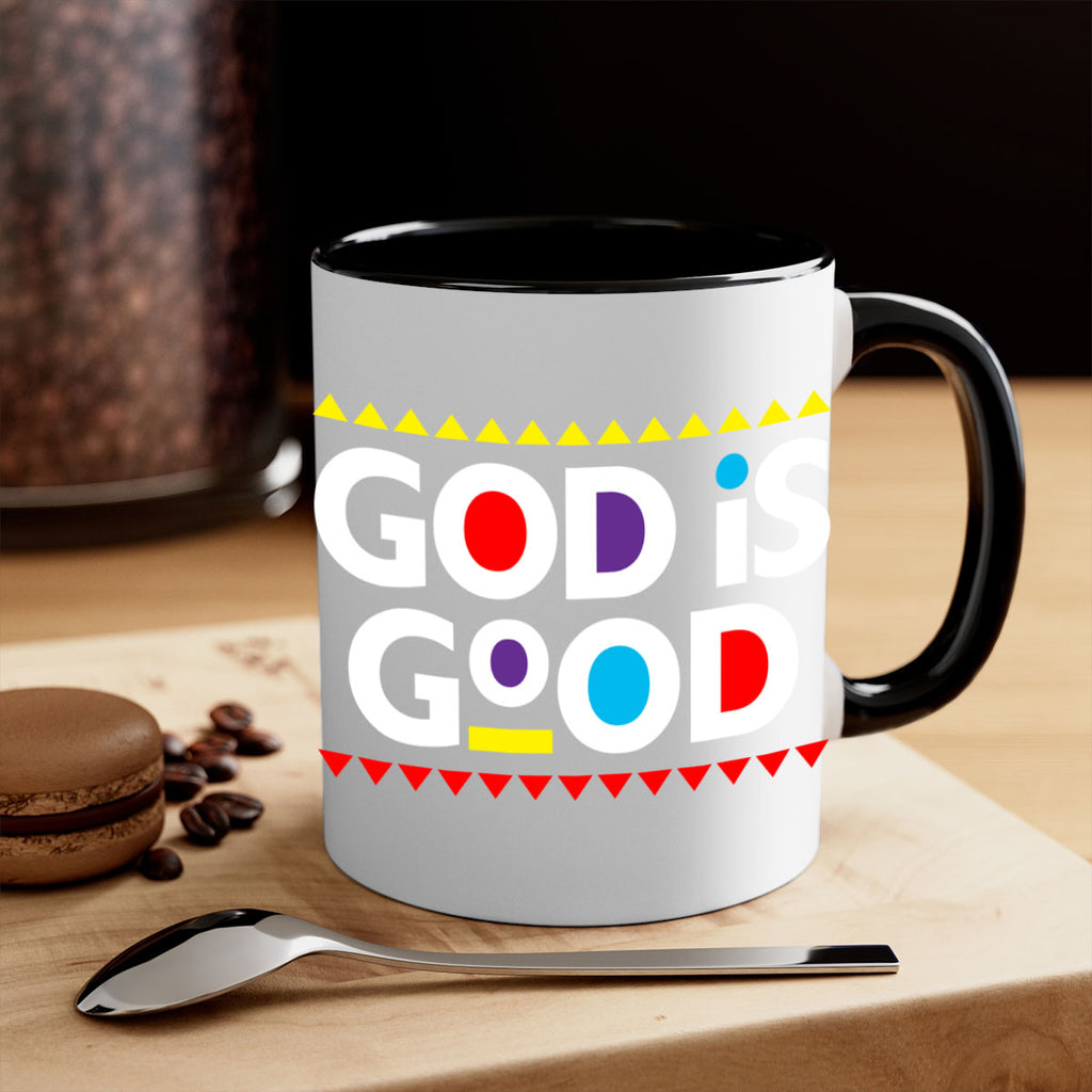 god is good 143#- black words - phrases-Mug / Coffee Cup