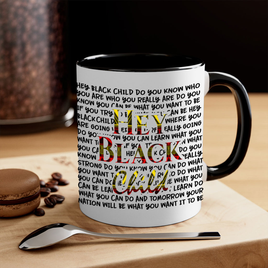 hey black child 128#- black words - phrases-Mug / Coffee Cup