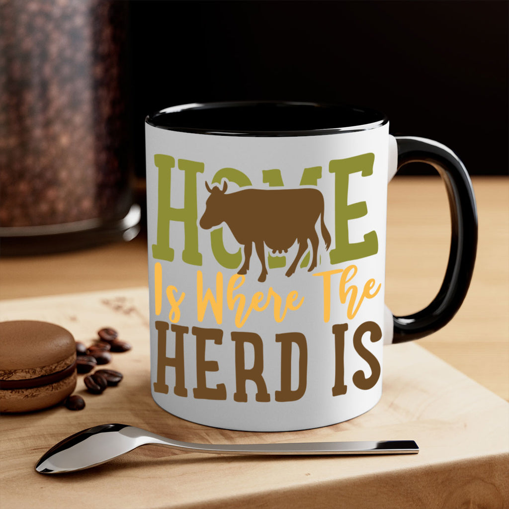 home is where the herd is 7#- Farm and garden-Mug / Coffee Cup