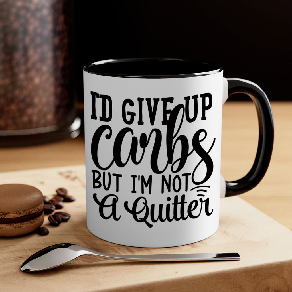 id give up carbs but im not a quitter 41#- gym-Mug / Coffee Cup