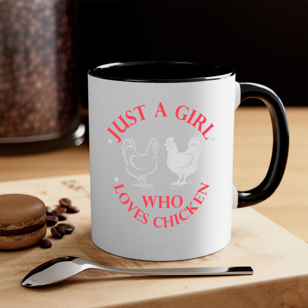 just a girl who loves chicken Style 3#- Chicken-Mug / Coffee Cup