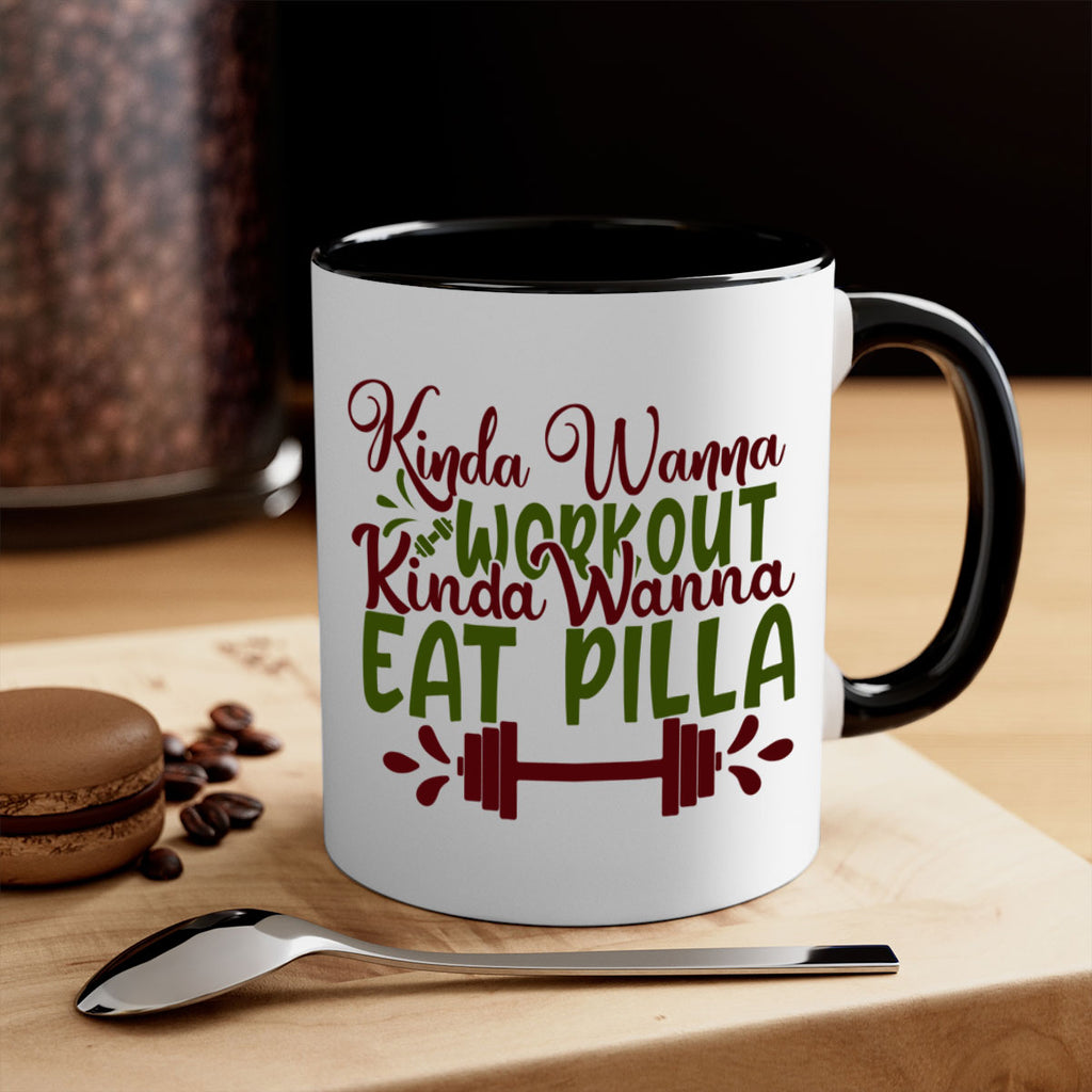 kinda wanna workout kinda wanna eat pilla 38#- gym-Mug / Coffee Cup