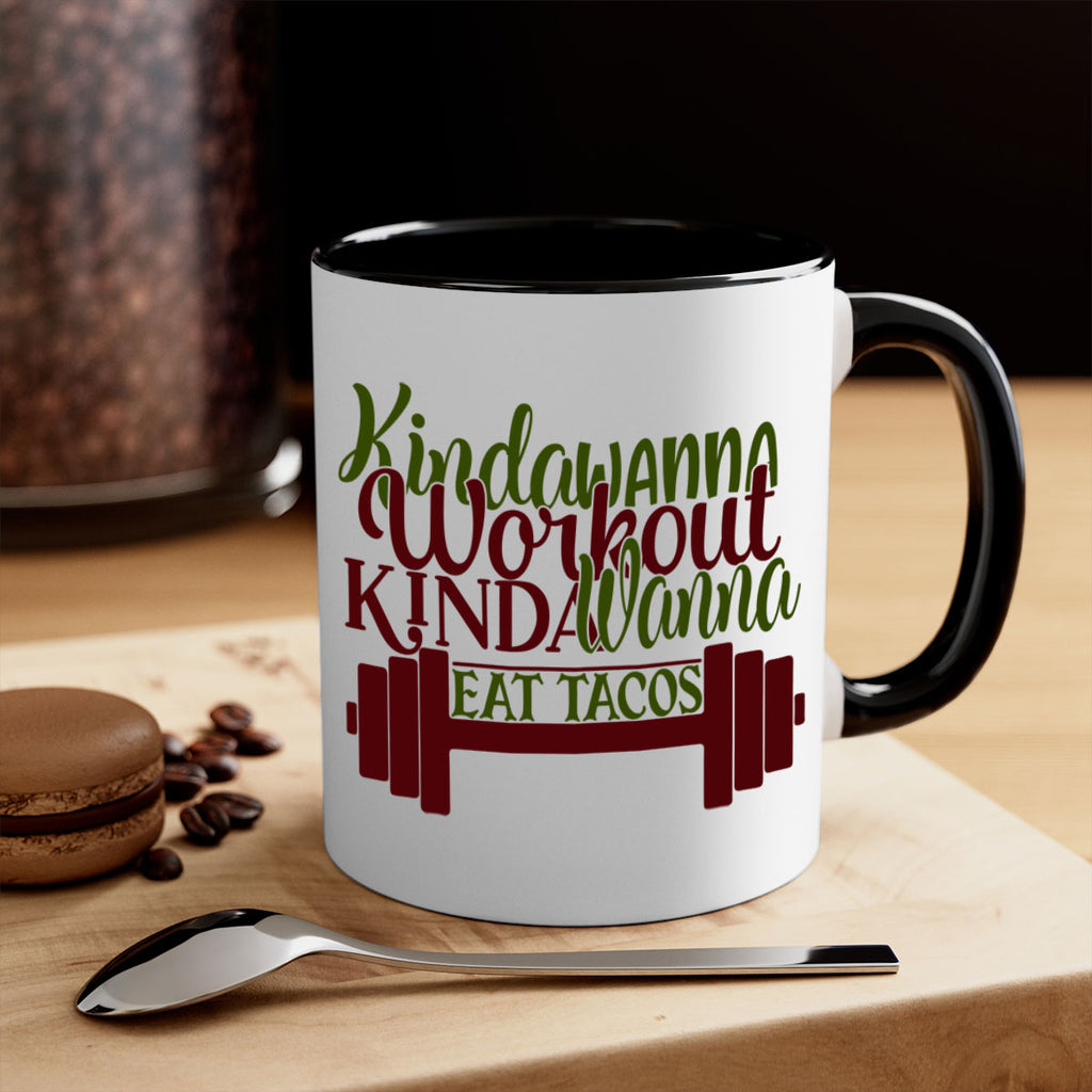 kinda wanna workout kinda wanna eat tacos 36#- gym-Mug / Coffee Cup