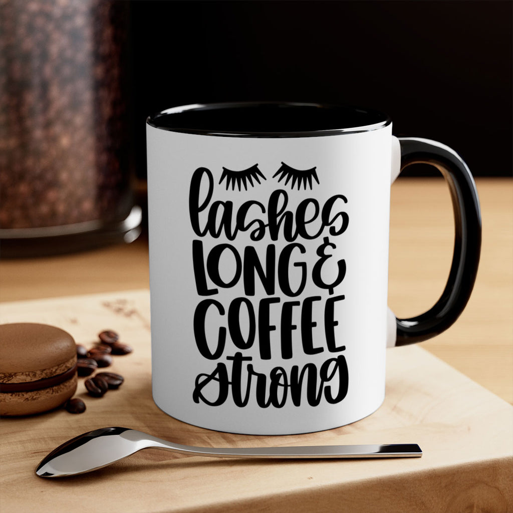 lashes long coffee strong 81#- coffee-Mug / Coffee Cup