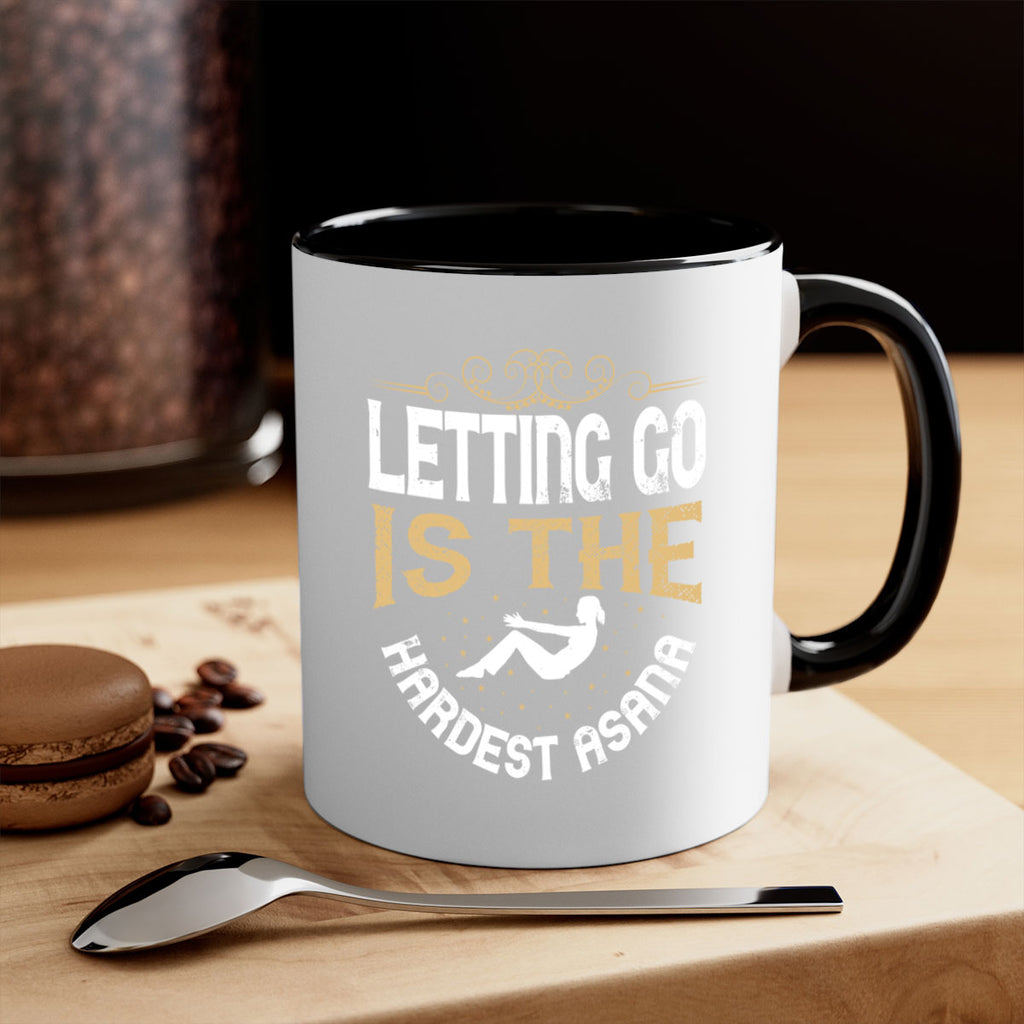 letting go is the hardest asana 76#- yoga-Mug / Coffee Cup