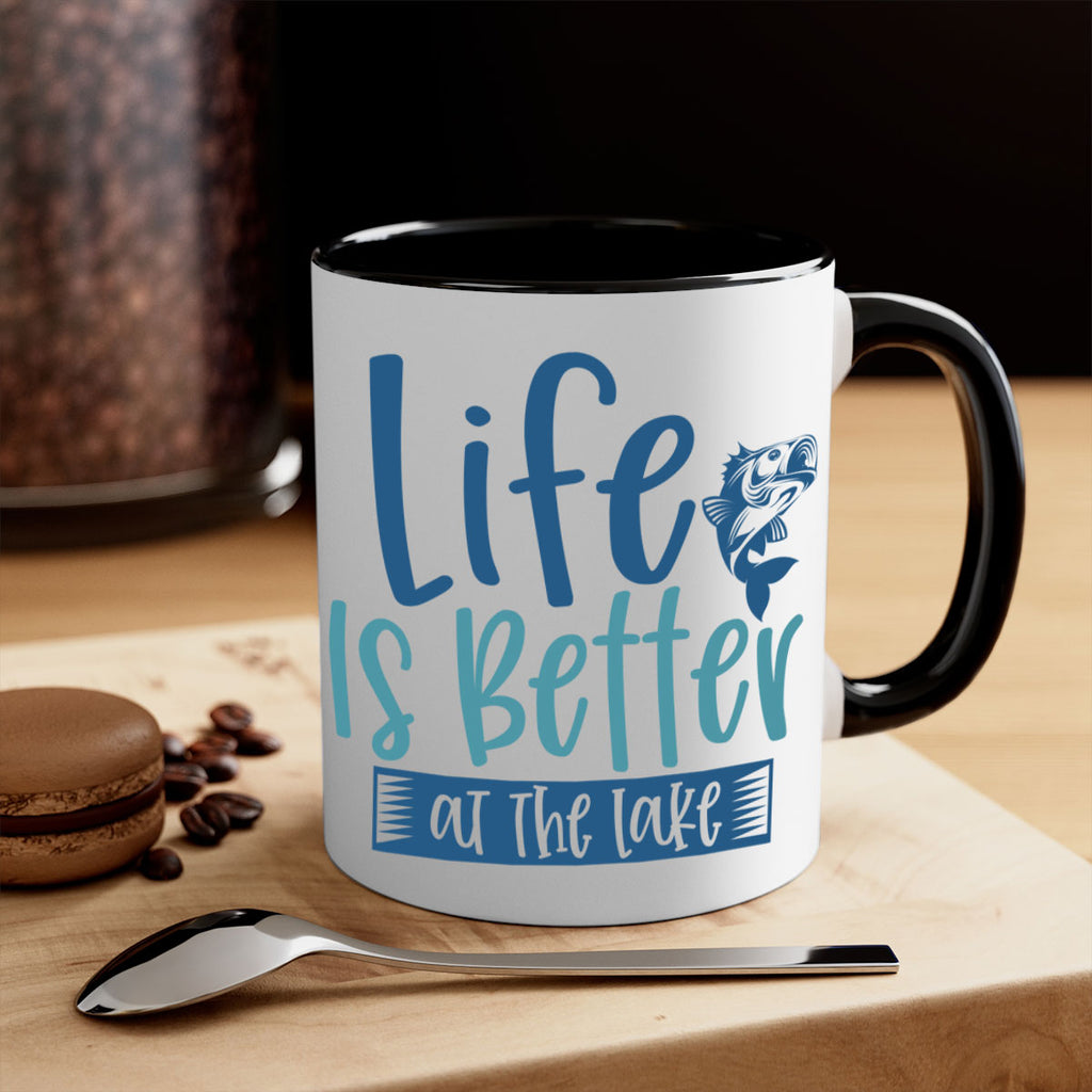 life is better at the lake 204#- fishing-Mug / Coffee Cup