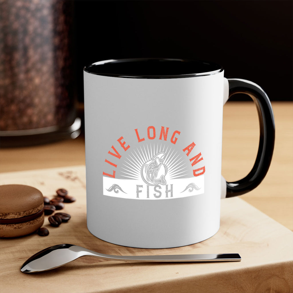 live long and fish 242#- fishing-Mug / Coffee Cup