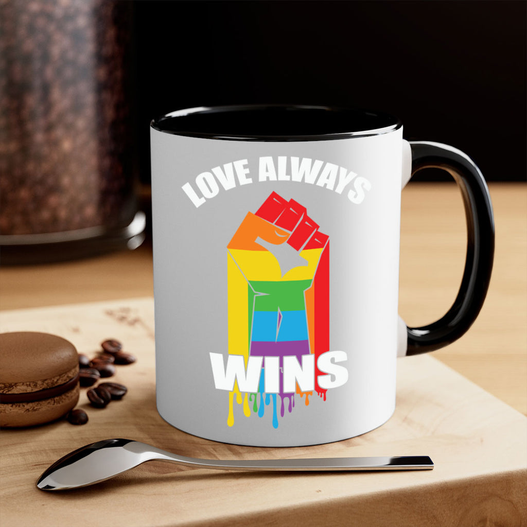 love always wins lgbt fist lgbt 87#- lgbt-Mug / Coffee Cup